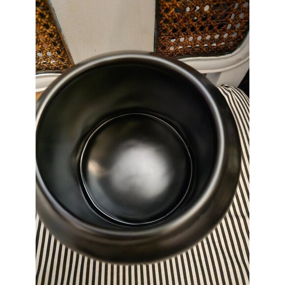 NWT Rae Dunn Halloween Skulls and Bones Chubby Black Canister - Picture 10 of 12